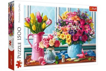 Пазл Trefl "Цветы в вазах" 1500 деталей
