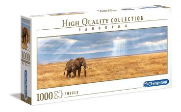 Пазл-панорама Clementoni "Потерявшийся слон" 1000 деталей