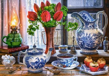 Пазл Castorland "Натюрморт с тюльпанами" 1500 деталей