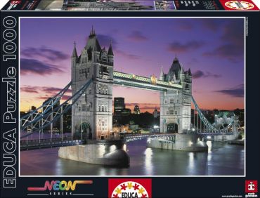 Пазл "Тауэрский Мост" Лондон с неоновым свечением 1000 деталей