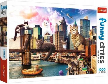 Пазл Trefl "Кошки в Нью-Йорке" 1000 деталей