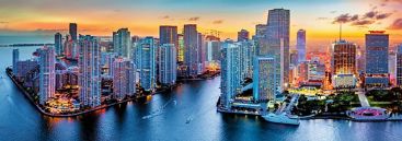 Пазл-панорама Trefl "Майами в сумерках" 1000 деталей