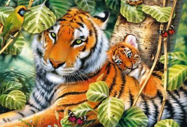 Пазл Trefl "Два тигра" 1500 деталей