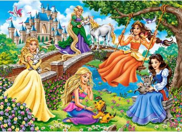 Пазл Castor Land "Принцессы в саду" 180 дет.