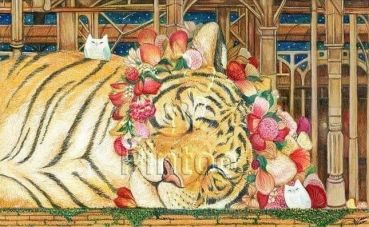 Пазл Pintoo "Спокойной ночи, тигр" 1000 деталей