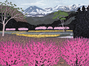 Пазл Pomegranate "Казуюки Охцу: Цветы в деревне" 500 деталей