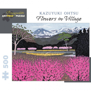 Пазл Pomegranate "Казуюки Охцу: Цветы в деревне" 500 деталей