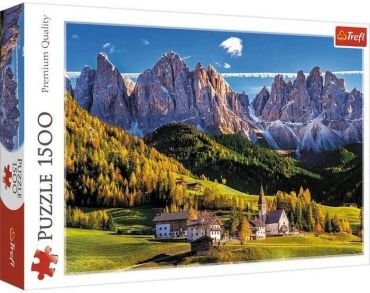 Пазл Trefl "Долина Валь-ди-Фунес, Альпы, Италия" 1500 деталей