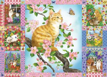 Пазл Cobble Hill "Котята в цветах" 1000 деталей