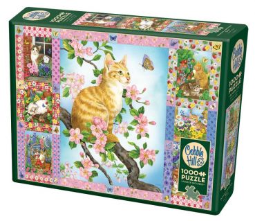 Пазл Cobble Hill "Котята в цветах" 1000 деталей