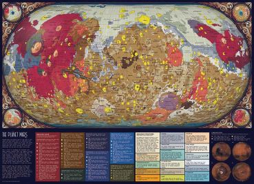 Пазл Cobble Hill "Карта планеты Марс" 1000 деталей