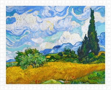 Пазл Pintoo "Ван Гог. Пшеничное поле с кипарисами" 500 деталей