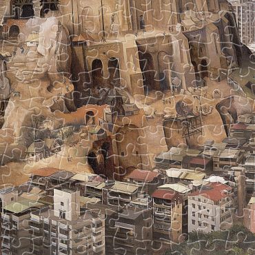 Пазл-панорама Pintoo "Лу Фан. Вавилонская башня в Тайбее" 1000 деталей