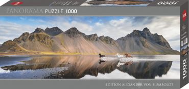 Пазл-панорама Heye "Лошади Исландии" 1000 деталей
